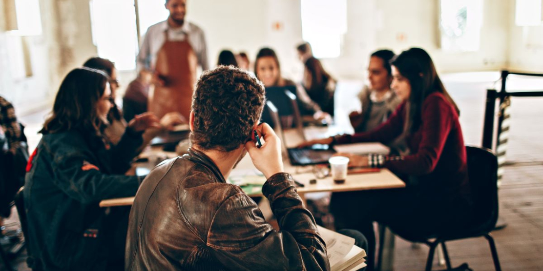People supporting a local restaurant